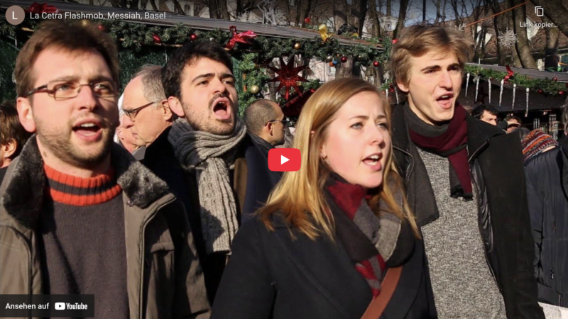 Flashmob zum Mitsingkonzert «Messiah»